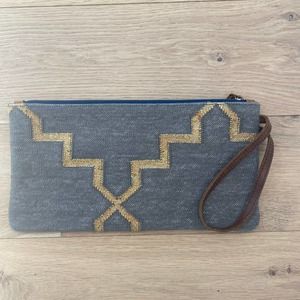 Viajera Imports Dhurrie Rug Oversized Clutch Bag